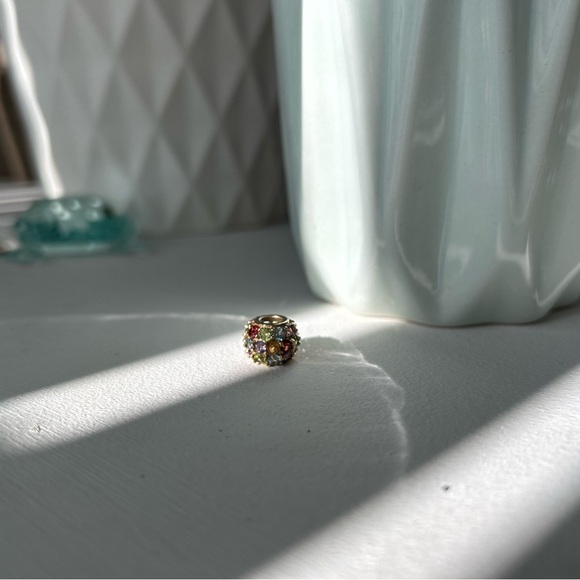 Rainbow Gemstone Gold pendant - Picture 2 of 5